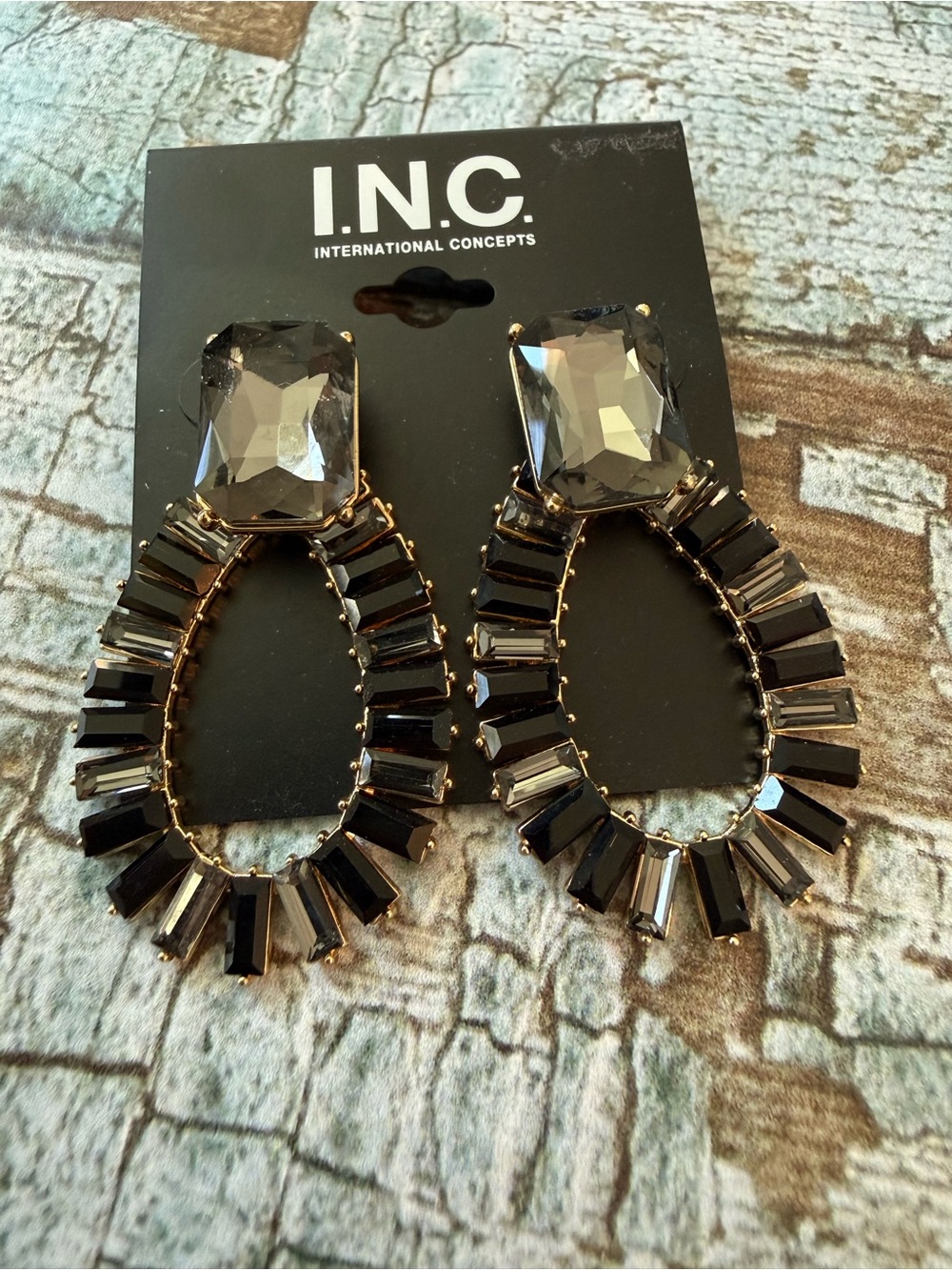 Inc black earrings